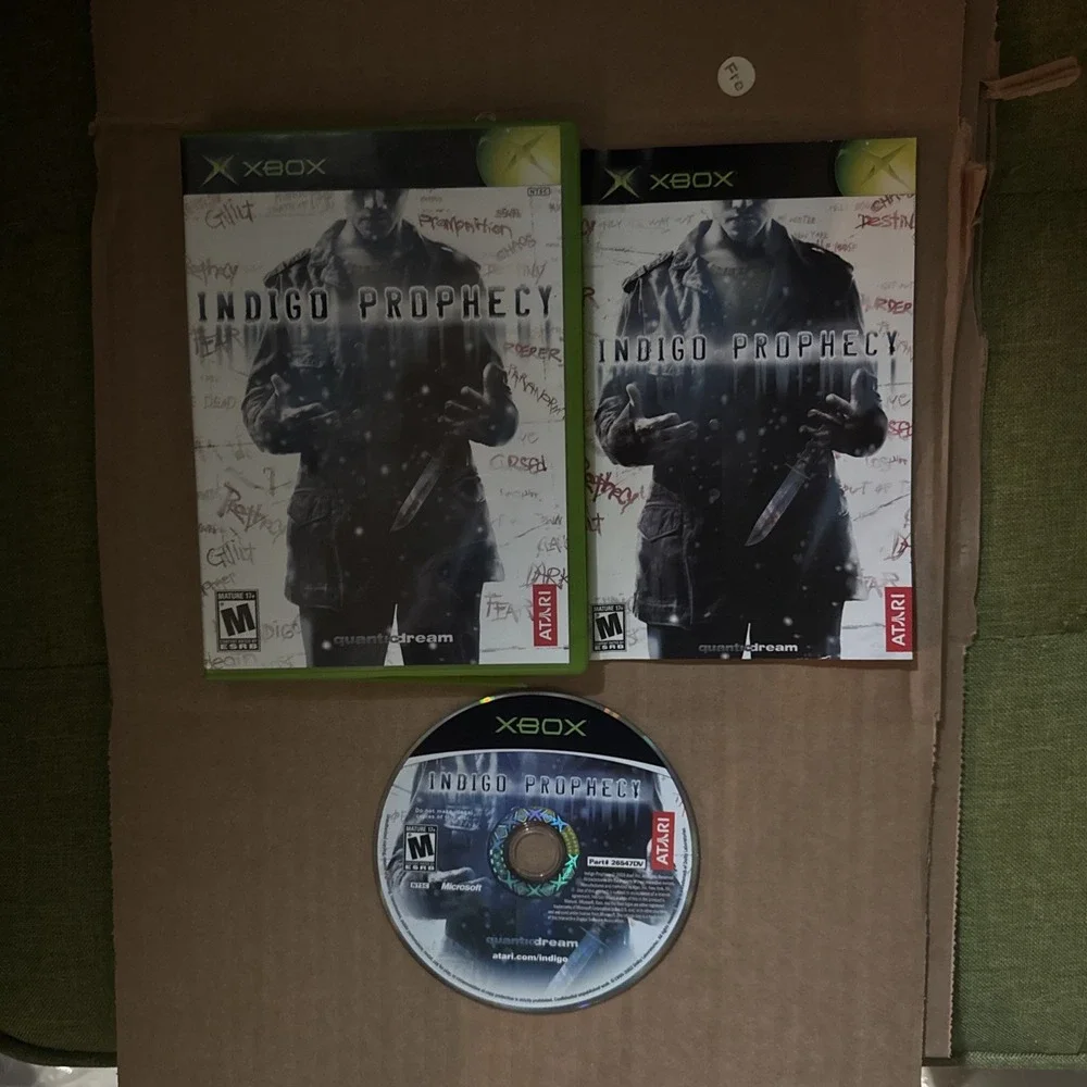 Indigo Prophecy Xbox Original Game CIB Complete Manual Tested Atari Quantic